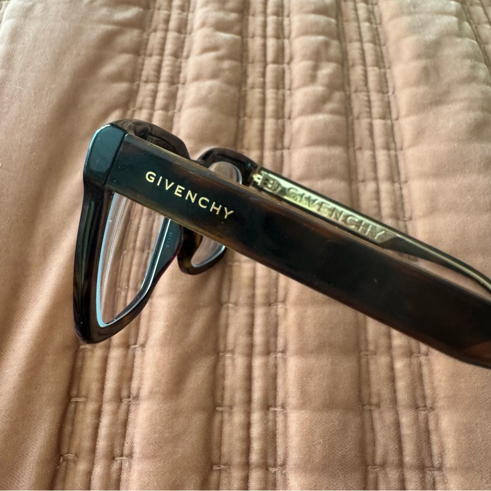 Givenchy GV 0123 086 Dark Brown & Gold Havana Eyeglasses Men’s Square Frames